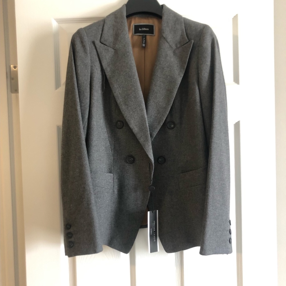 le chateau Blazer Italian Fabric XXS NWT Grey